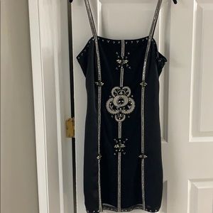 Black beaded dress